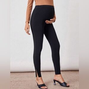 Split Hem Maternity Trousers